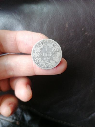 1896 South Africa Silver One Shilling Coin