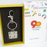 LEGO Korea Asia Exclusive VIP Gift Colour Silver 2 X 2 Keychain To Celebrate 90 years Of Play At The Lego Vary Rare And Hard To Find Image 2