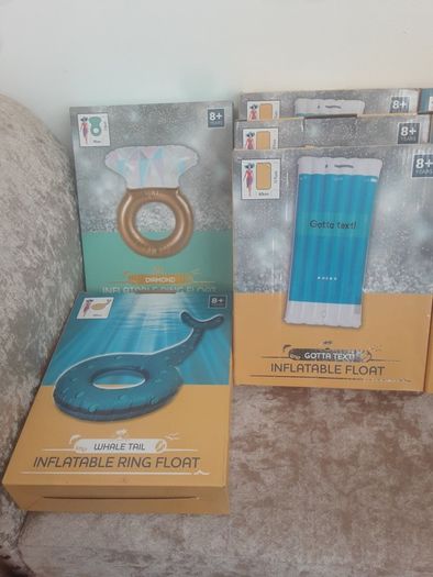 Pool/Summer Inflatable Diamond Ring, Lama, Flat LiLow or Whale Tail .. 5.00each or 3 for 12.00euro