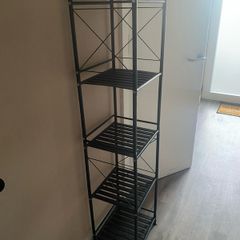 black shelf unit