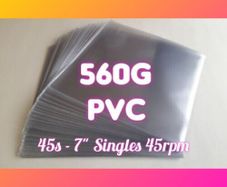 LAST Pack! 11% OFF! 25 x 7 Inch PREMIUM QUALITY PVC Vinyl Record Sleeves 140 Micron - HEAVY DUTY LP Album Covers 560 Gauge Thick - For 7" 45rpm Singles