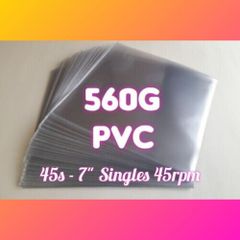 LAST Pack! 11% OFF! 25 x 7 Inch PREMIUM QUALITY PVC Vinyl Record Sleeves 140 Micron - HEAVY DUTY LP Album Covers 560 Gauge Thick - For 7" 45rpm Singles