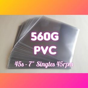 LAST Pack! 11% OFF! 25 x 7 Inch PREMIUM QUALITY PVC Vinyl Record Sleeves 140 Micron - HEAVY DUTY LP Album Covers 560 Gauge Thick - For 7" 45rpm Singles