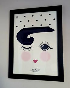 Miss Etoile Oh La La Framed Print