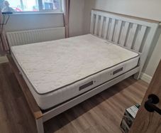kingsize bedframe and mattress