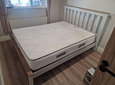 kingsize bedframe and mattress