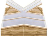 Greenhouses 2 pcs Impregnated Pinewood 200x50x35 cm