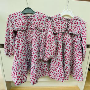 Twin floral dresses