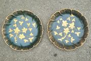 Antique pair of decorative plates