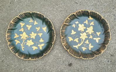 Antique pair of decorative plates