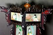 Unique carved large Chinese palace lamp 1930