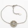 Vintage 925 Sterling Silver & CZ Tree of Life Bracelet Image 3