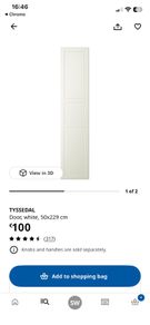 IKEA PAX Tyssedal 5 x doors e525 if new PERFECT