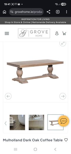 Mulholland Dark Oak Coffee Table Barely Used