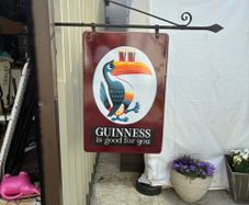 Guinness toucan enamel sign