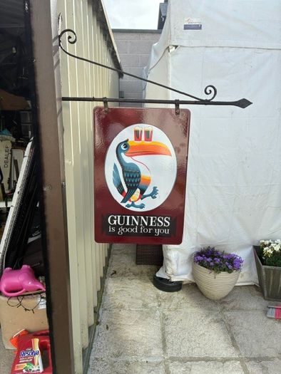 Guinness toucan enamel sign