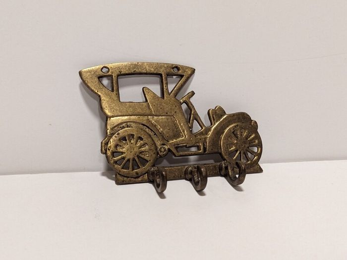 Antique early 1900s Brass Key holder