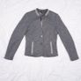 Gustav Grey Textured Blazer Jacket Metallic Trim 10UK/38EU Image 2