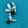 925 silver Flower pendant set Image 4