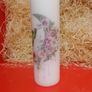 Mother's day birthday brand new unscented decorative pillar candle with crescent and hummin-bird Image 2