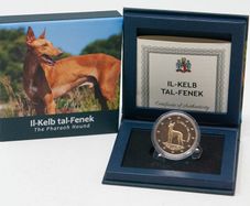 Malta 2 Euro Commemorative Coin 2026 - The Pharaoh Hound. Proof
