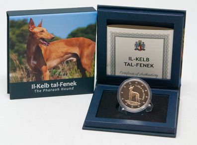 Malta 2 Euro Commemorative Coin 2026 - The Pharaoh Hound. Proof