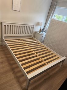 King Size White Bedframe