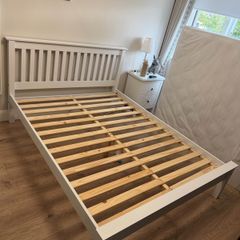 King Size White Bedframe