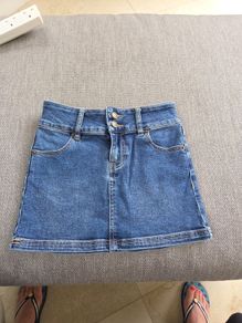 Princess Polly denim skirt as new uk 4