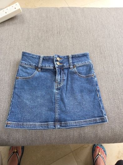 Princess Polly denim skirt as new uk 4