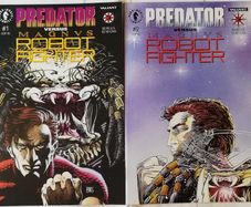 Predator VS Magnus Robot Fighter Issues #1 & 2 Complete Set (1993) Dark Horse/Valiant Crossover