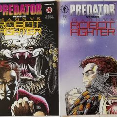 Predator VS Magnus Robot Fighter Issues #1 & 2 Complete Set (1993) Dark Horse/Valiant Crossover