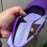 Point Toe Stiletto Heeled Slingback Pumps purple low heels size 7 UK / 40 EU Image 5