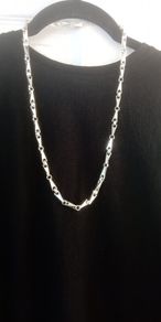925 Sterling silver fancy link necklace heavy 79.5g