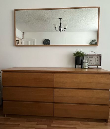 Ikea Malm dresser chest - Oak Finish