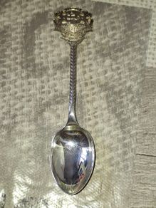 Beautiful Old Solid Silver Spoon Hallmarked Beautiful Condition, Postage Available Collection, I think its Souvenir Crest of Cork,