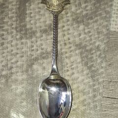 Beautiful Old Solid Silver Spoon Hallmarked Beautiful Condition, Postage Available Collection, I think its Souvenir Crest of Cork,