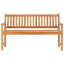 3-Seater Garden Bench with Table 150 cm Solid Teak Wood Image 3