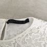 ladies Zara white lace top. Size XS/ 6-8 Image 2