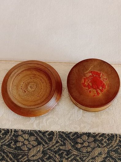 Antique French Turned Wood & Incased in Glass Reglious Travel Relic Box