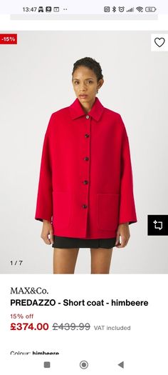 max & Co cropped trench
