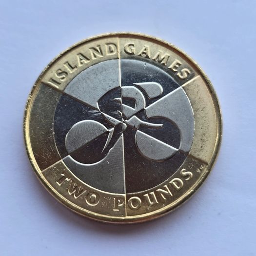 Gibraltar 2 Pound Coin Island Games UNC