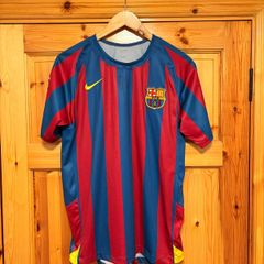 2006 Ronaldinho Barcelona Champions League Replica Retro Jersey