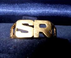 Vintage 9ct Gold 'Street Royalty' (SR) Ring