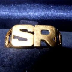 Vintage 9ct Gold 'Street Royalty' (SR) Ring