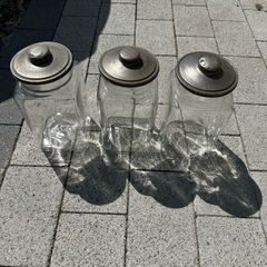 old glass jars