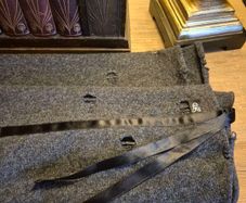 Mary Grant, Irish Designer, Distressed Grey Cashmere Blend Scarf
