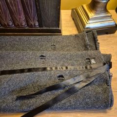 Mary Grant, Irish Designer, Distressed Grey Cashmere Blend Scarf