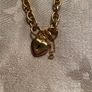 Italian Yellow Gold Bracelet 375 with heart lock Image 2