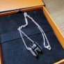 Hermes Pop H Pendant & Chain - Black with Rose Gold Image 3